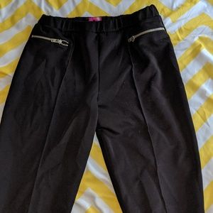 Black tight fit pants